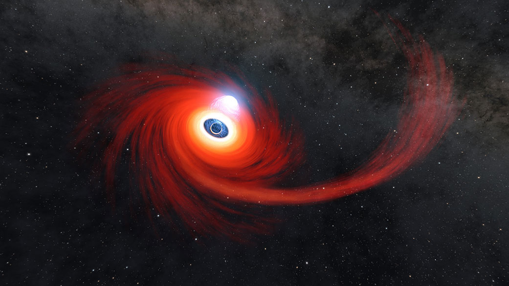 La NASA captó el momento exacto en que un agujero negro se devora una estrella