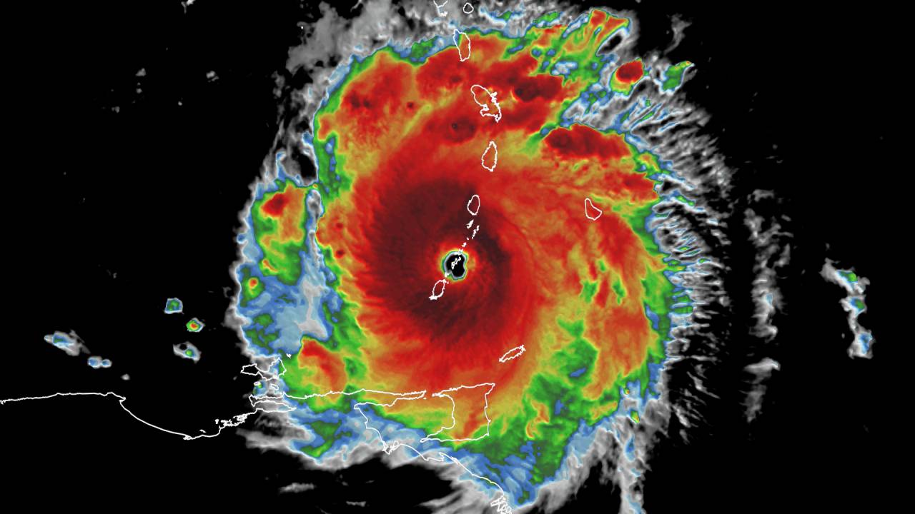 El huracán Beryl se intensificó por culpa del cambio climático